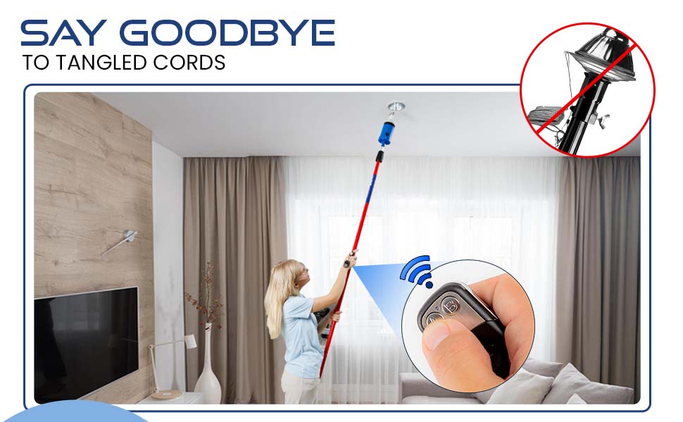 Remote control: Wireless remote for bulb remover